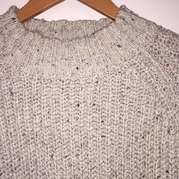 VTG Banana Republic Chunky Marled Knit Sweater Lg - Picture 3 of 6